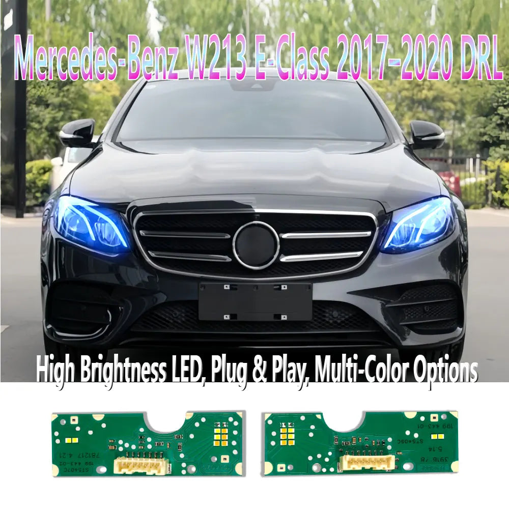 DRL Yellow LED Panel Daytime Running Lights Red Multicolor Yellow Daytime Running Lights for W213