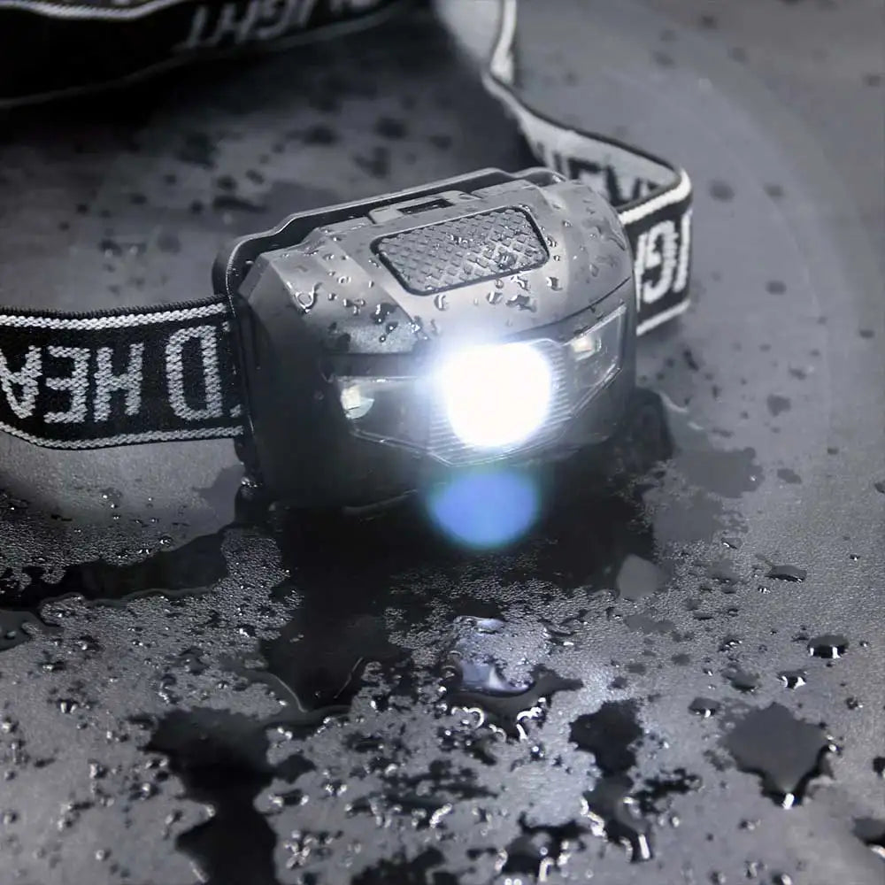 3W Powerfull Mini Headlamp White Red Light LED Headlight 4-M
