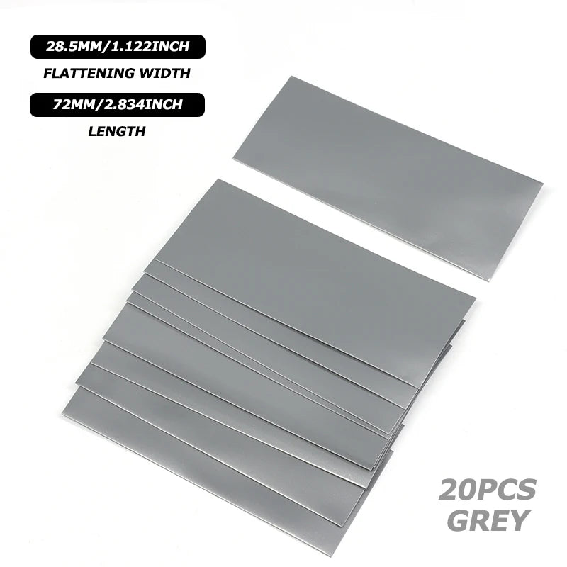 20/50/100pcs 18650 PVC Heat Shrink Wrap Pre-cut Insulated Wrapping Sleeving Shrinkable Heat-shrink Tubing Battery Film Case