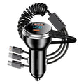 230W Car Charger 5 Ports Fast Charge PD QC3.0 USB C Car Phone Charger Type C Adapter in Car For iphone Samsung Huawei Xiaomi