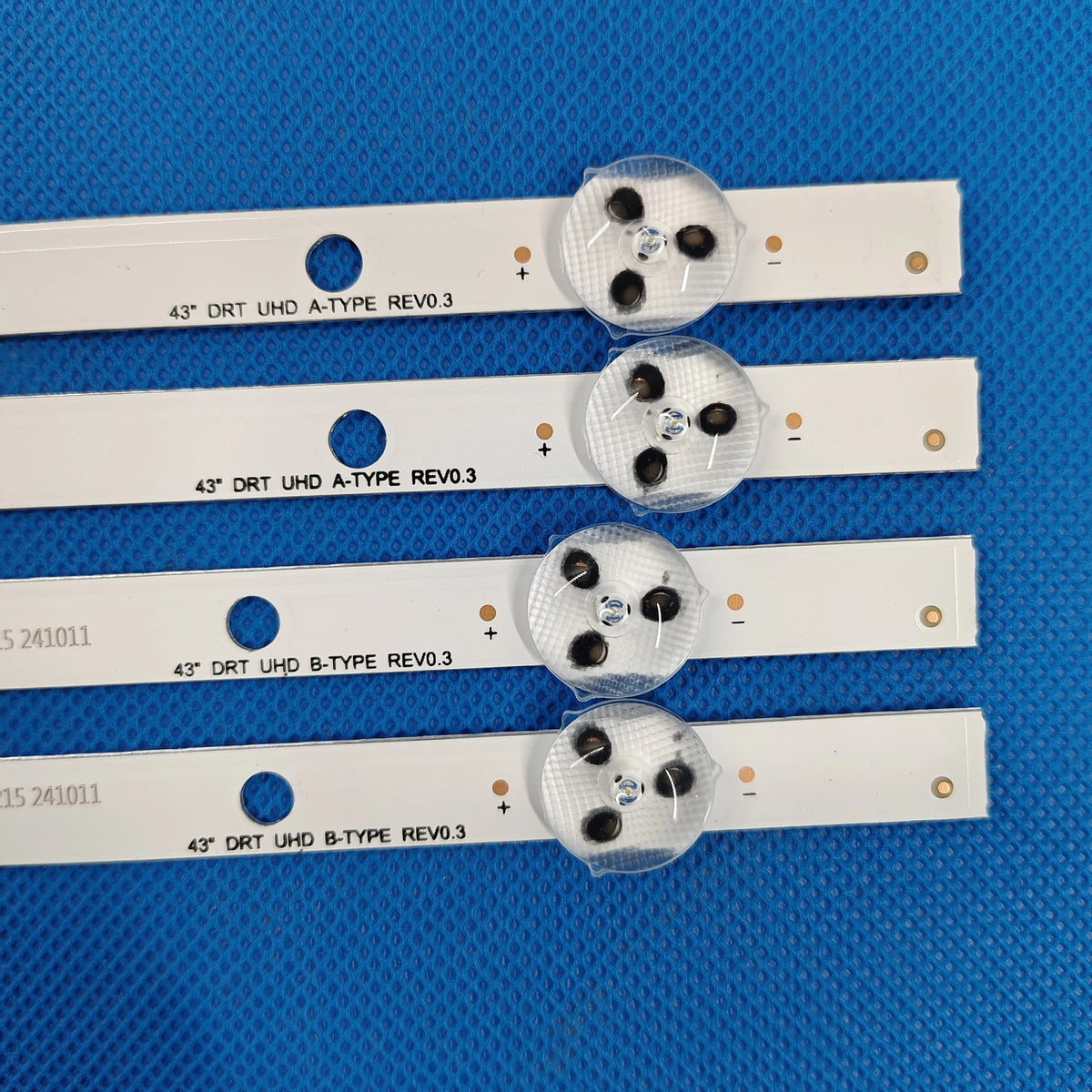 LED Strip for Vestel 43" DRT UHD A/B-TYPE 17DLB43VER3-A/B SVV430A57_A_REV00_170407 Hitachi 43HK6000