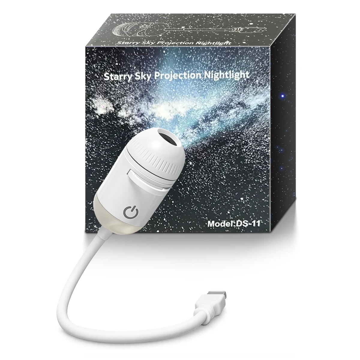 2 In 1 Usb Star Projector Lamp Manual Focus Adjustable Projector Light Romantic Saturn Galaxy Starry Night Light Car Interior