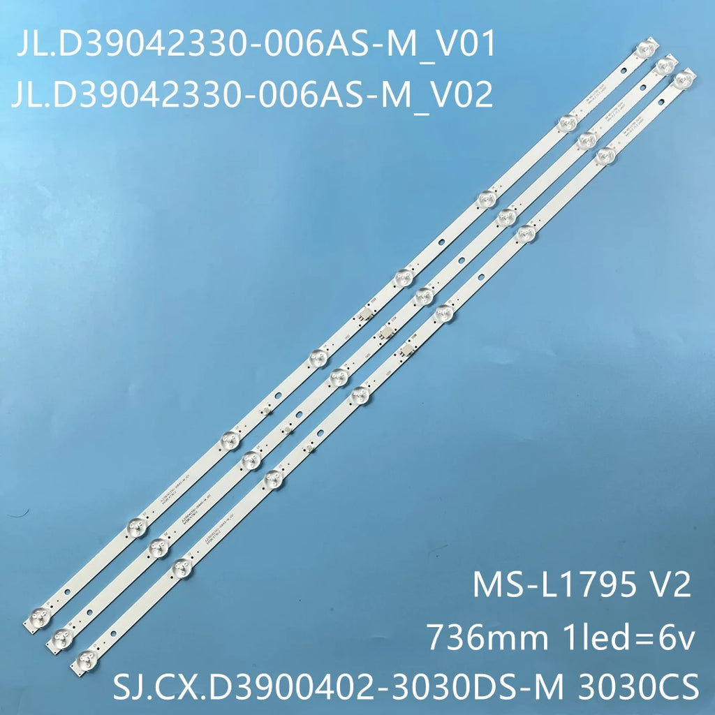 LED Backlight Strip for TV LED Lanes Bars For Telefunken TF-LED39S62T2 TF-LED40S82T2S Backlight Strip