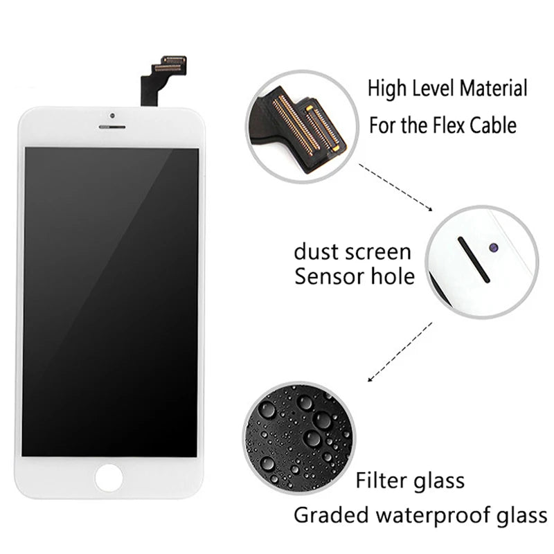 Lcd Display For Iphone 4 4S 5 5S 6 6S 7 8 Plus 7P 8P Black W
