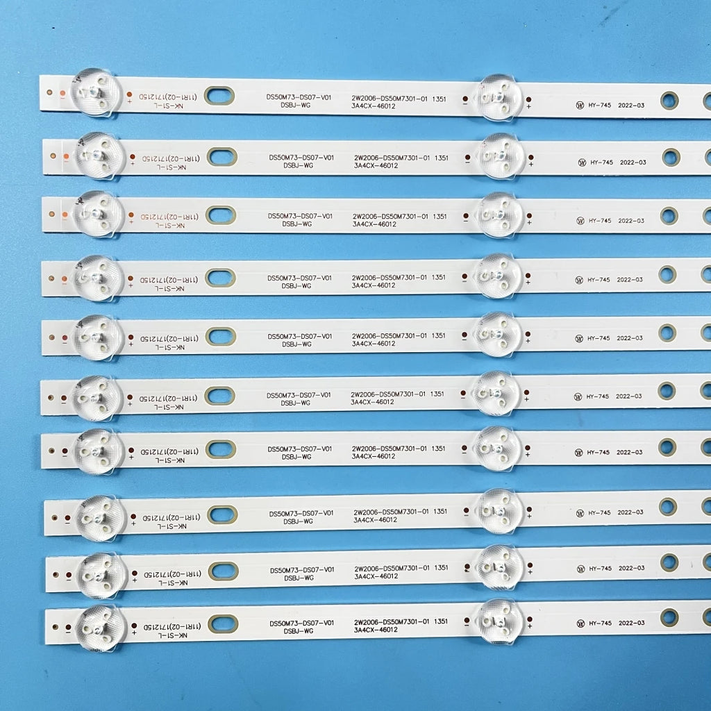 LED Backlight Strip for 10pcs LED Backlight strip for NES0NS 50F570T2 AKAI AKTV505 TI4910DLEDDS C50ANSMT-4K
