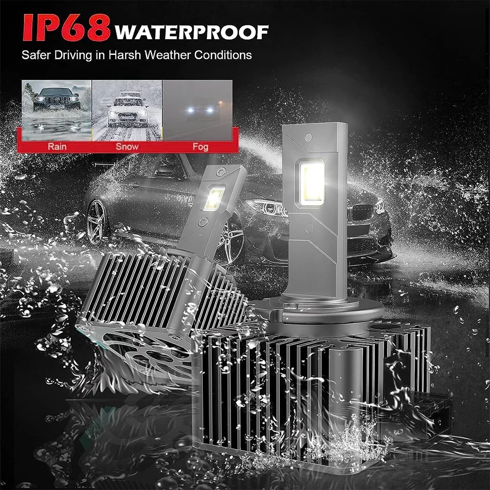 2PCS D1S D3S LED Car Headlights Bulbs D2S/R D4S/R D5S D8S Tu