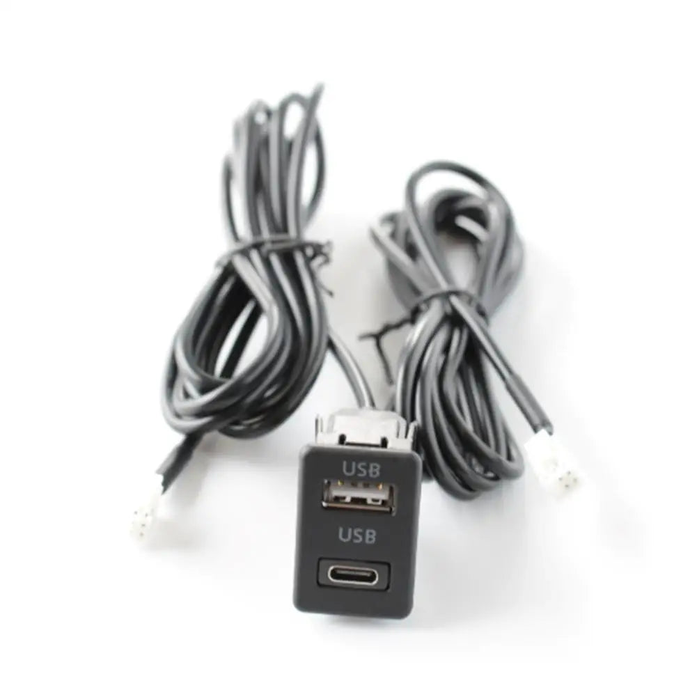 Car Dash Mount USB+TYPE-C Port Panel Interface Extension 145