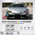 DRL Angel Eyes LED Boards For Toyota GR Supra A90 A91 2019-2024 Headlight Multicolour Daytime Running Light