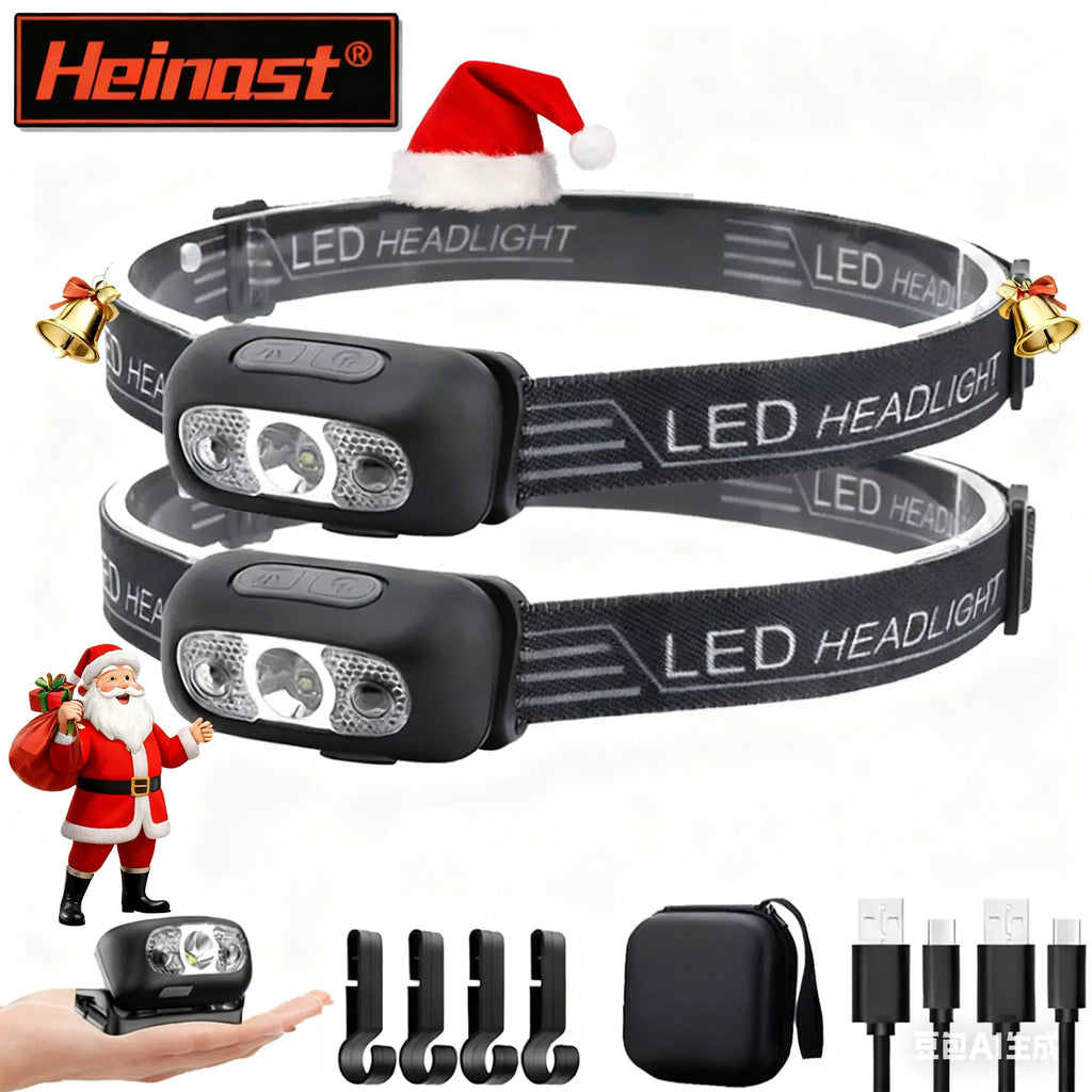 Mini Strong Light Headlamp Led Night Fishing Torch Rechargea
