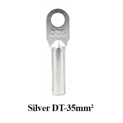 Wire Crimp Connector Car Auto Copper Terminal Block DT-10/16/25/35/50 Battery Cable Crimp Terminals Soldered Copper Crimp Lugs
