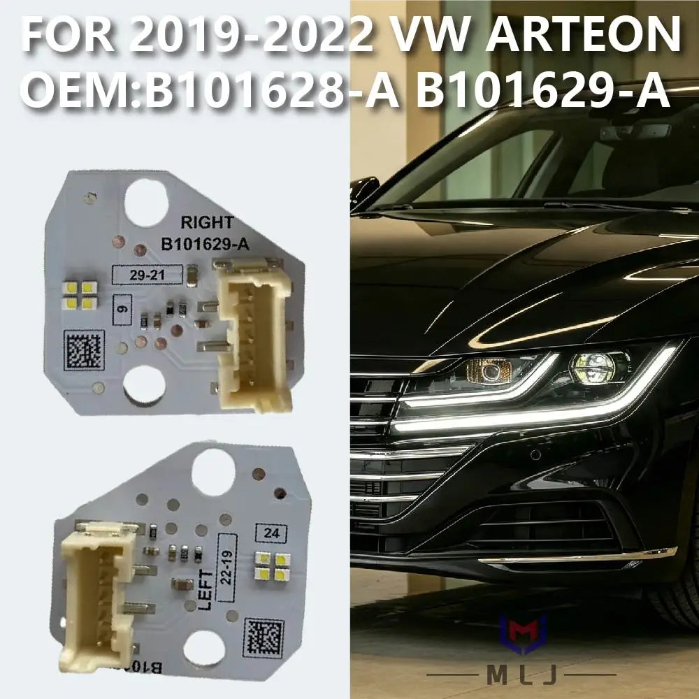 Angel Eyes DRL Chip Boards Daytime Running Light Headlight Replacement Parts B101628-A B101629-A for VW