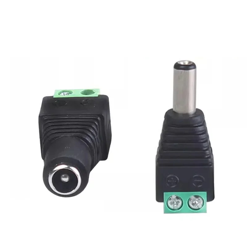 4pcs 12V DC Power Connector Plug Jack Male Female Socket Bar