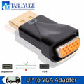 DP to VGA Adapter 1080P DisplayPort Male to VGA Female Gold-