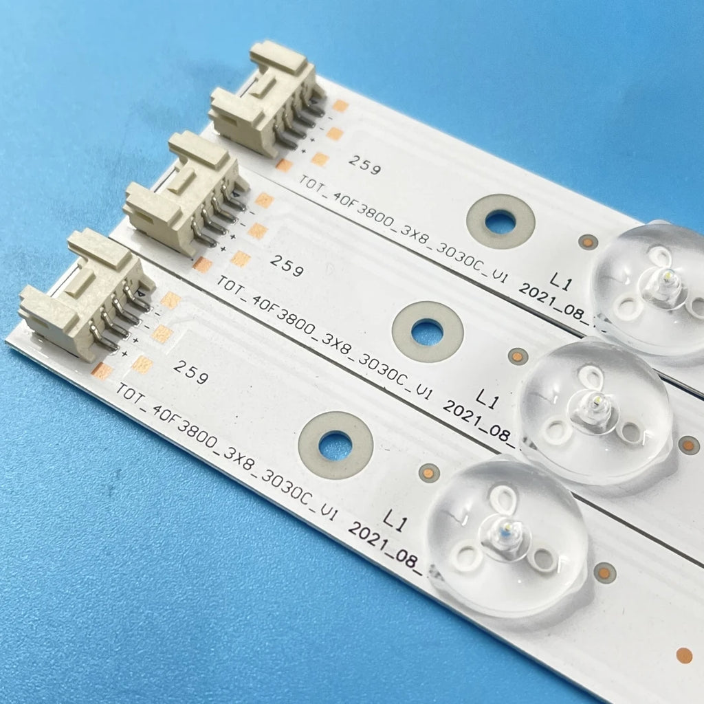 LED Backlight Strip for8 Lamp For TCL 40'' TOT_40D2700_3X8_3030C_4S1PX2 4C-LB400T-YH5 FLTV-40T11 40FA3204