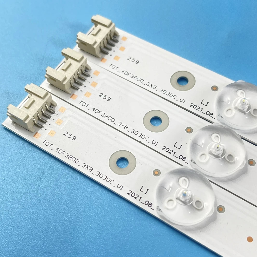 LED Backlight Strip for8 Lamp For TCL 40'' TOT_40D2700_3X8_3030C_4S1PX2 4C-LB400T-YH5 FLTV-40T11 40FA3204