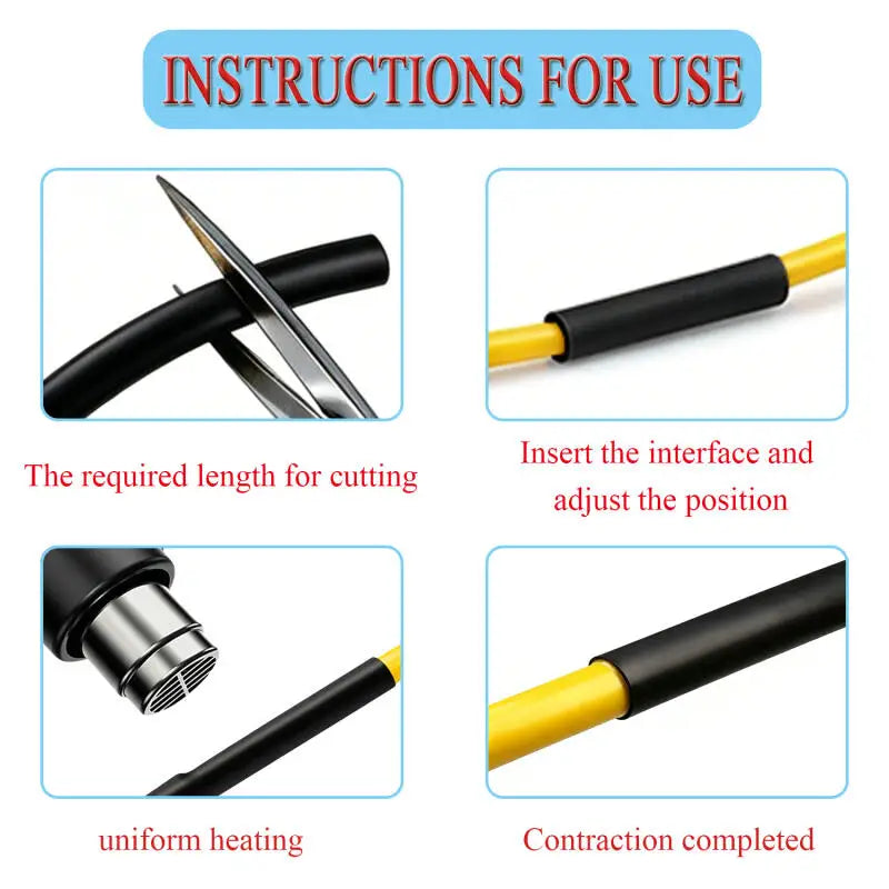 1Pcs With Glue Dual Wall 4/1 Heat Shrink Tube 4/6/8/12/16/20