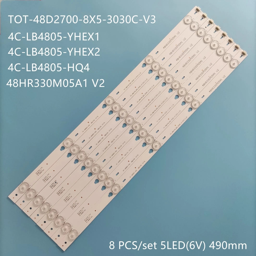 LED Backlight Strip for5 Lamp For Thomson 48FA3203 48FA5423 B48A838U B48A538U T0T-48D2700-8X5-3030C-V3