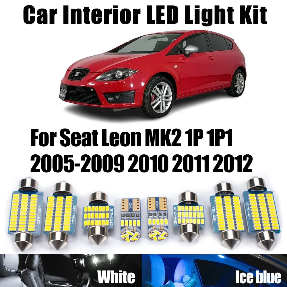 14Pcs Canbus LED Interior Ceiling Map Dome Trunk Light Kit F