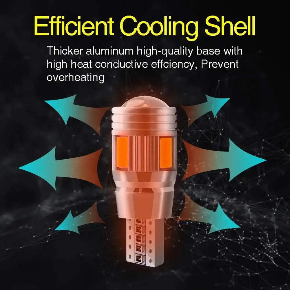 2pcs T10 LED Bulbs CAN-bus LED Light Bulb Headlight Mini Siz