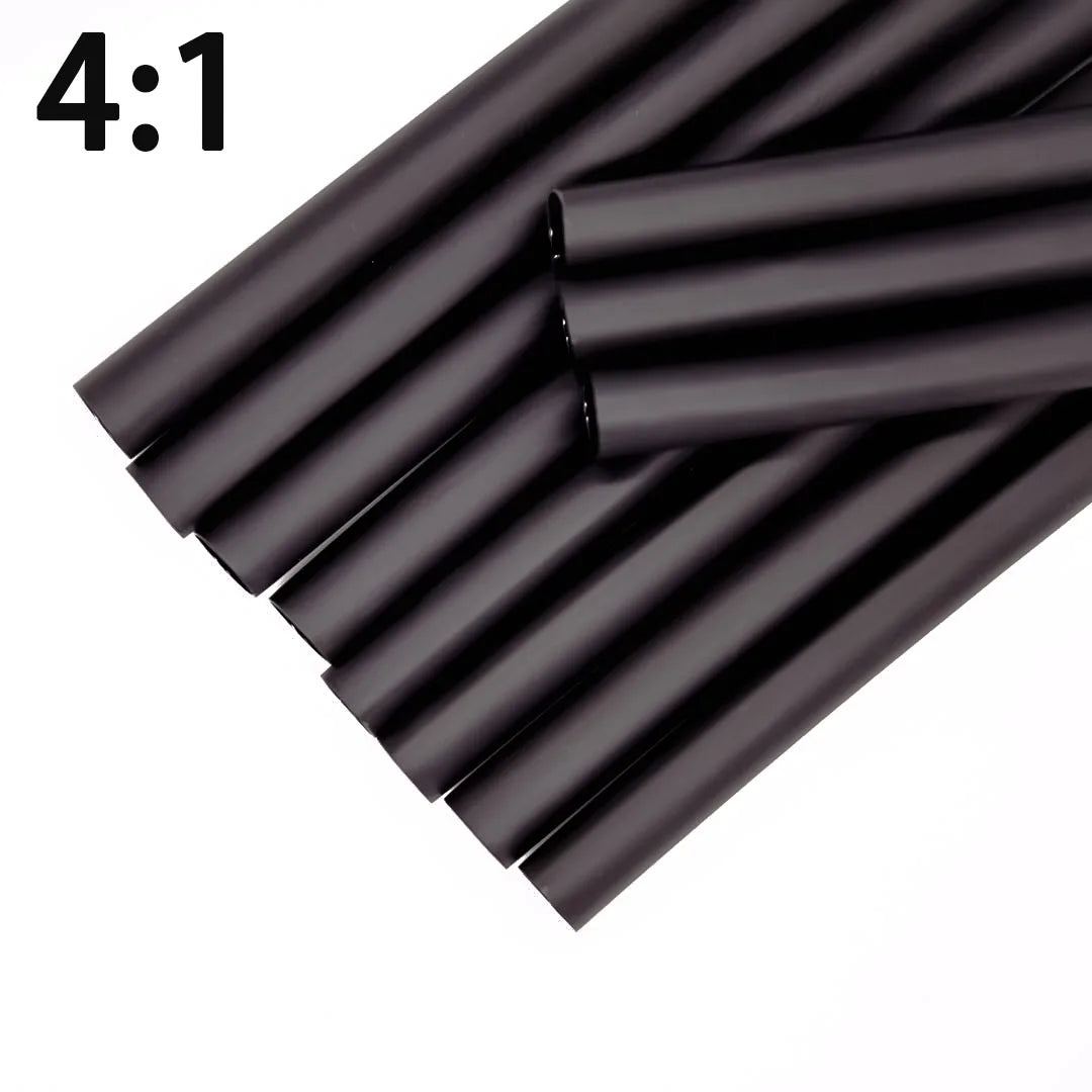 4XΦ4mm-Φ52mm Heat Shrink Tubing-4 1 Ratio Dual Wall Adhesive