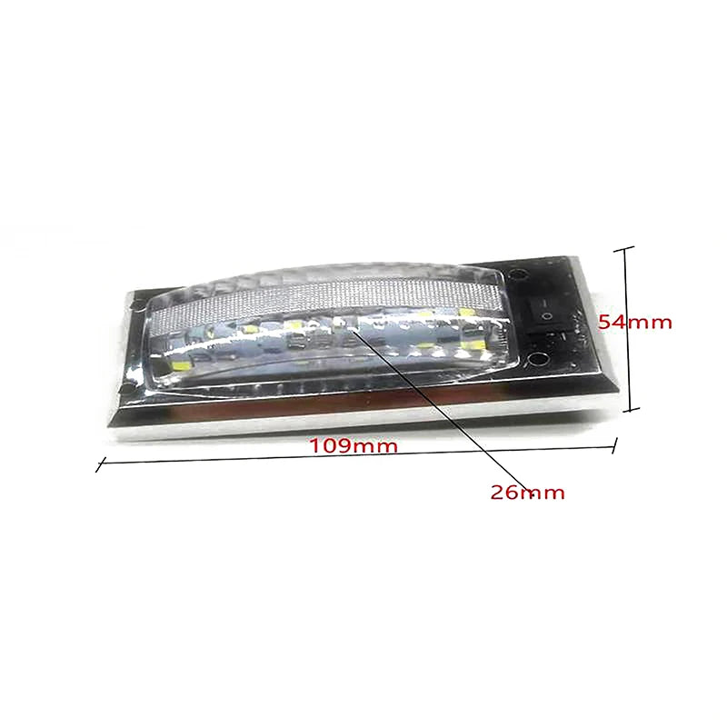 LED 12V-24V Panel Light Car Interior Reading Lamp High Brigh