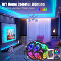 1-30M USB 5V LED Strip Lights With Bluetooth 24Keys Remote C
