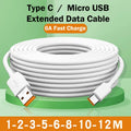 USB Type C 66W Fast Charge Cable 3M 5M 8M 10M 12M USB C Port