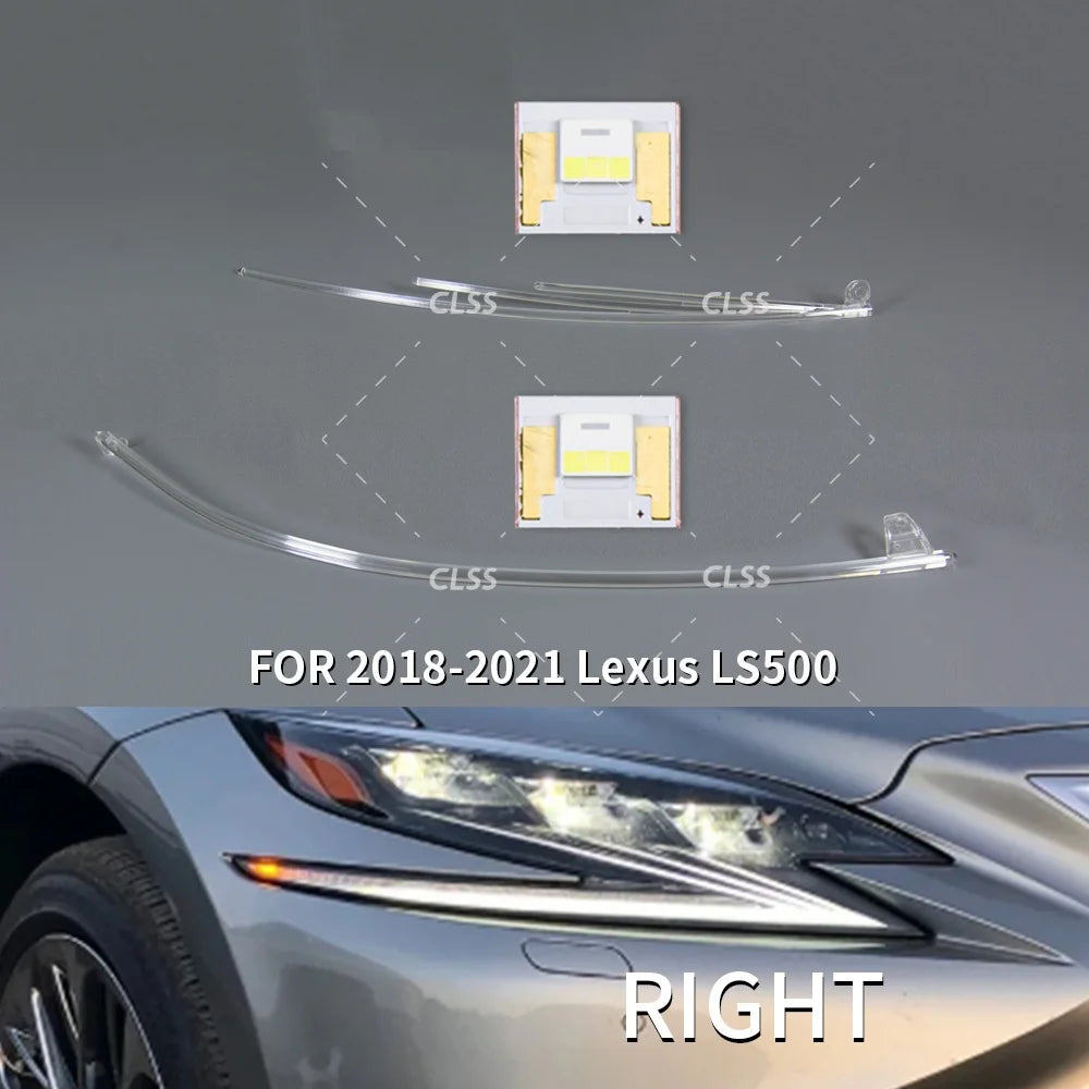 Headlight DRL LED Chips Board Acrylic DRL Light Guide Strip Daytime Running Light Tube Bar for Lexus