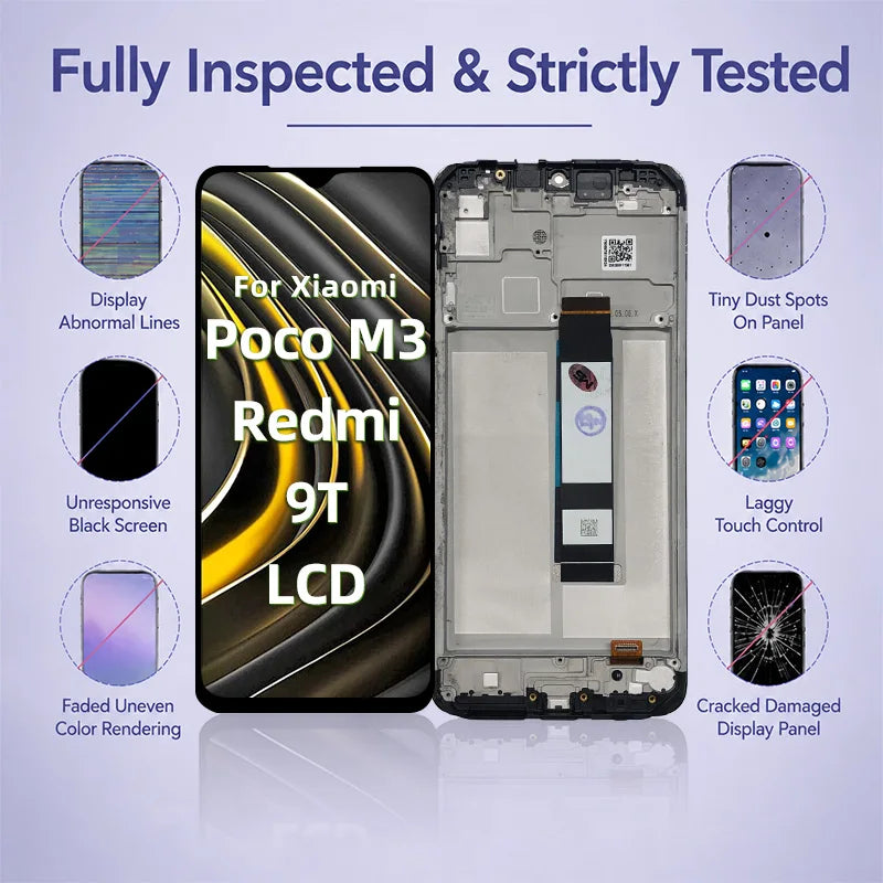 AAA+ New For Xiaomi Poco M3 LCD M2010J19CI Display Touch Scr