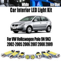 10-Piece LED Interior Light Kit for VW 2002-2005 - Canbus Error-Free Interior Bulbs