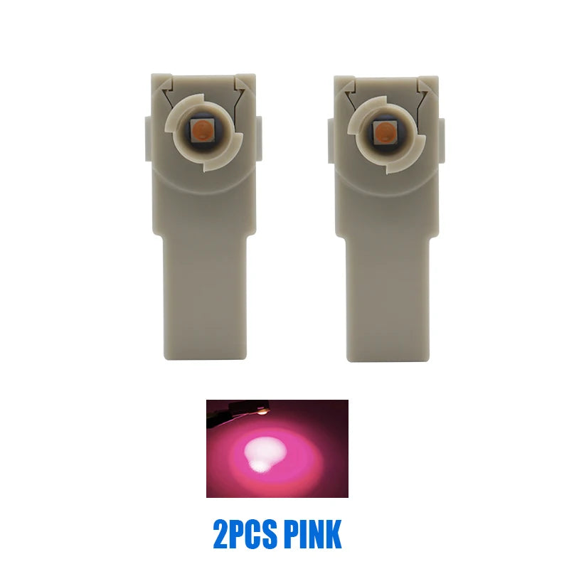 2Pcs Car Interior LED Signal Foot Light Ambient Lamp Indoor Footwell Bulbs Foot Nest Ice Blue White Pink Yellow For Lexus CT200h