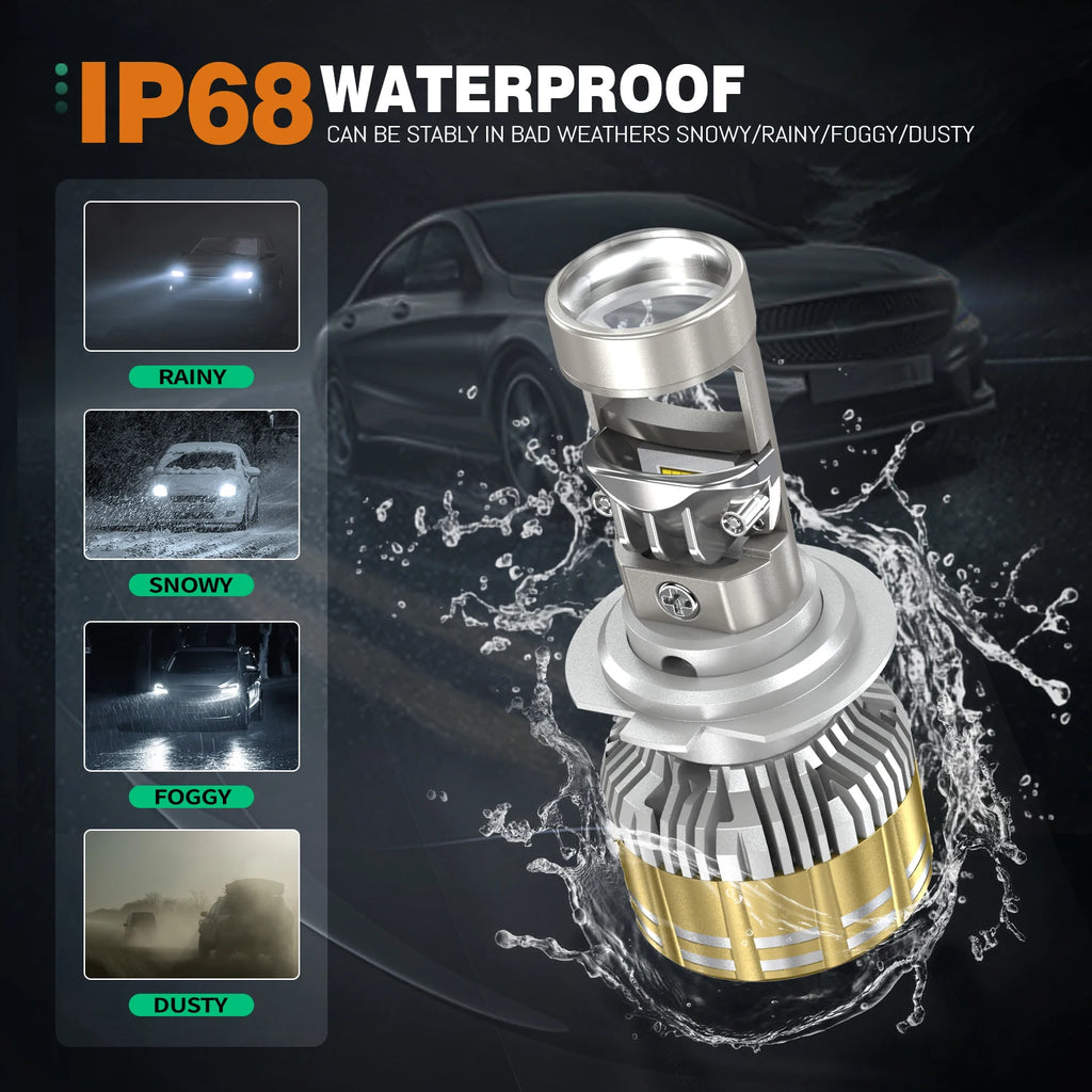 9800W 15600000LM H7 H4 Canbus Car Headlight Mini Lens H11 90