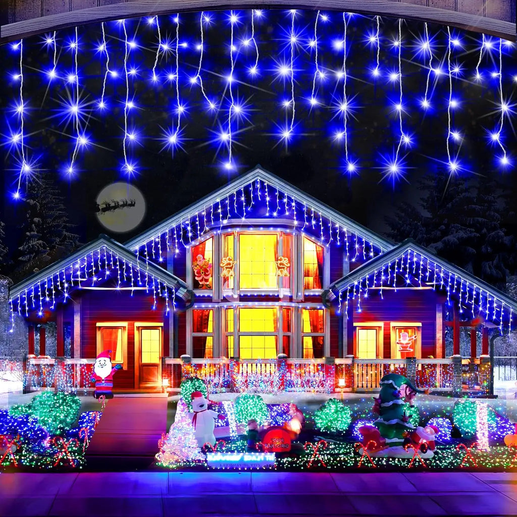 Christmas Outdoor Lights 20m Street Garland Winter Led Icicl