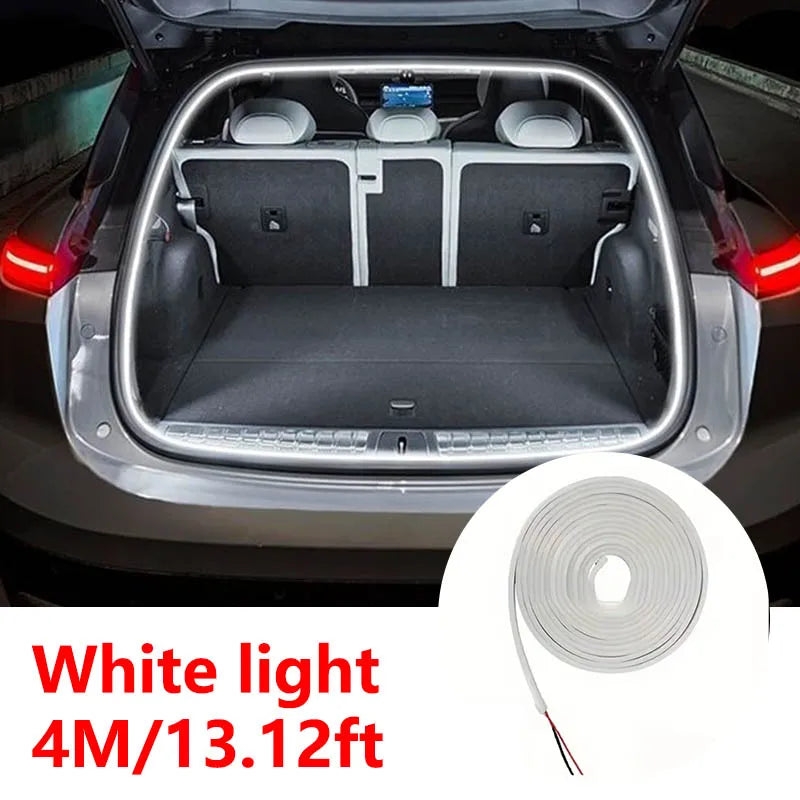 Car High Brightness Trunk Lighting Ambient Light Interior Decoration LED Wiring Free Automatic Sensing Tailgate Light Strip Gift