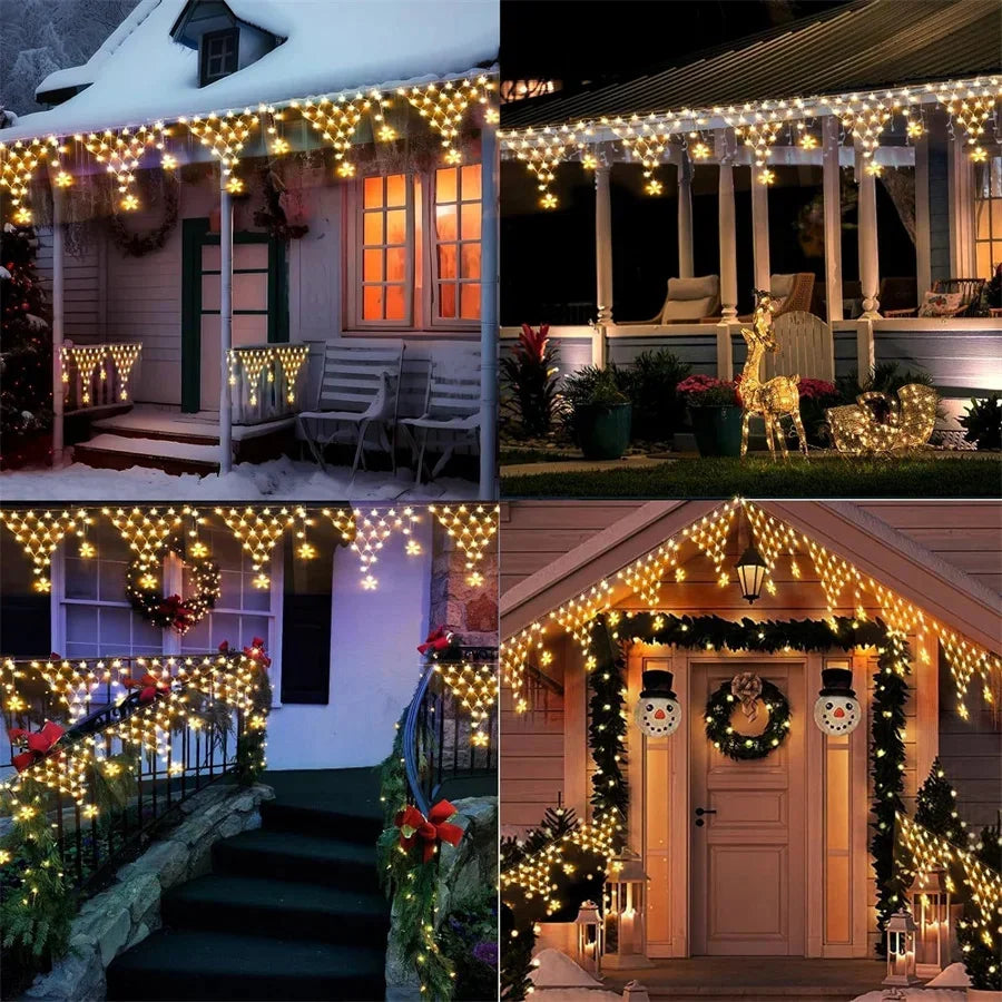 2024 New LED Net Mesh Fairy String Light EU/US Plug 8 Modes 