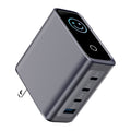 ACEFAST US Plug GaN 140W Fast Charging Phone Charger LED Display Screen For iPhone 17/16 Pro Max USB C USB A Wall Travel Adapter