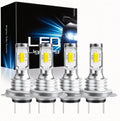 4PCS H7 LED Car Headlight Bulbs - High Beam and Low Beam 12V