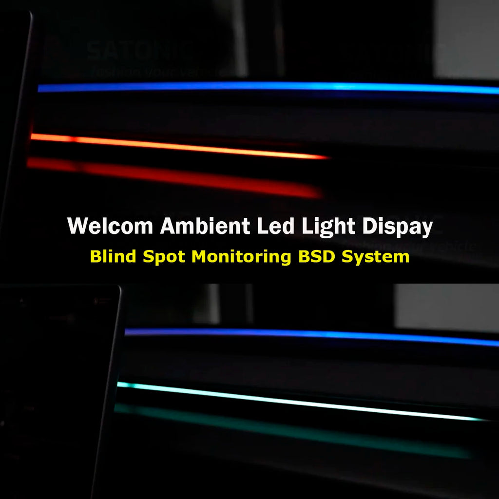 SATONIC V3.0 Blind Spot Alarm System with Ambient LED Light 