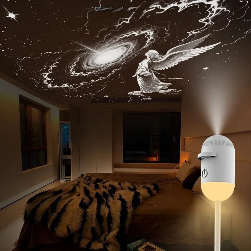 2 In 1 Mini Starry Sky Projector Creative Night Light 10 Fil