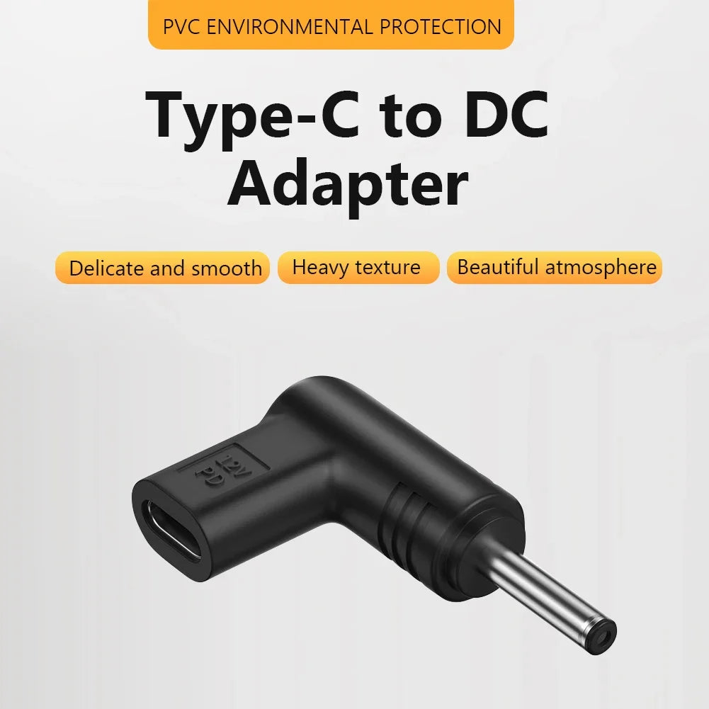 12V Power Connector Multifunctional Type C To DC Jack Plug C