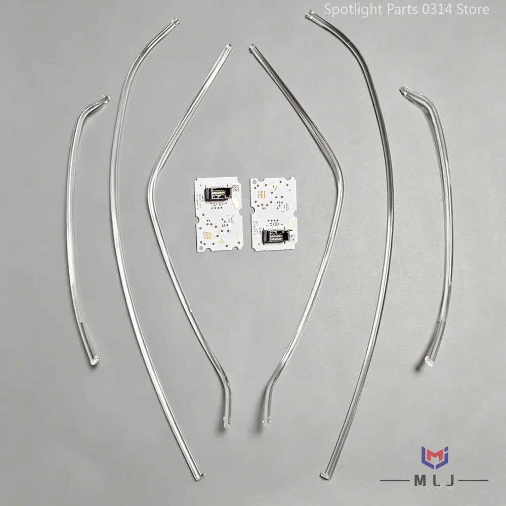 DRL Light Guide Strip Light Tube Bar White DRL Chip Angel EYe Board for Renault 2018-2020