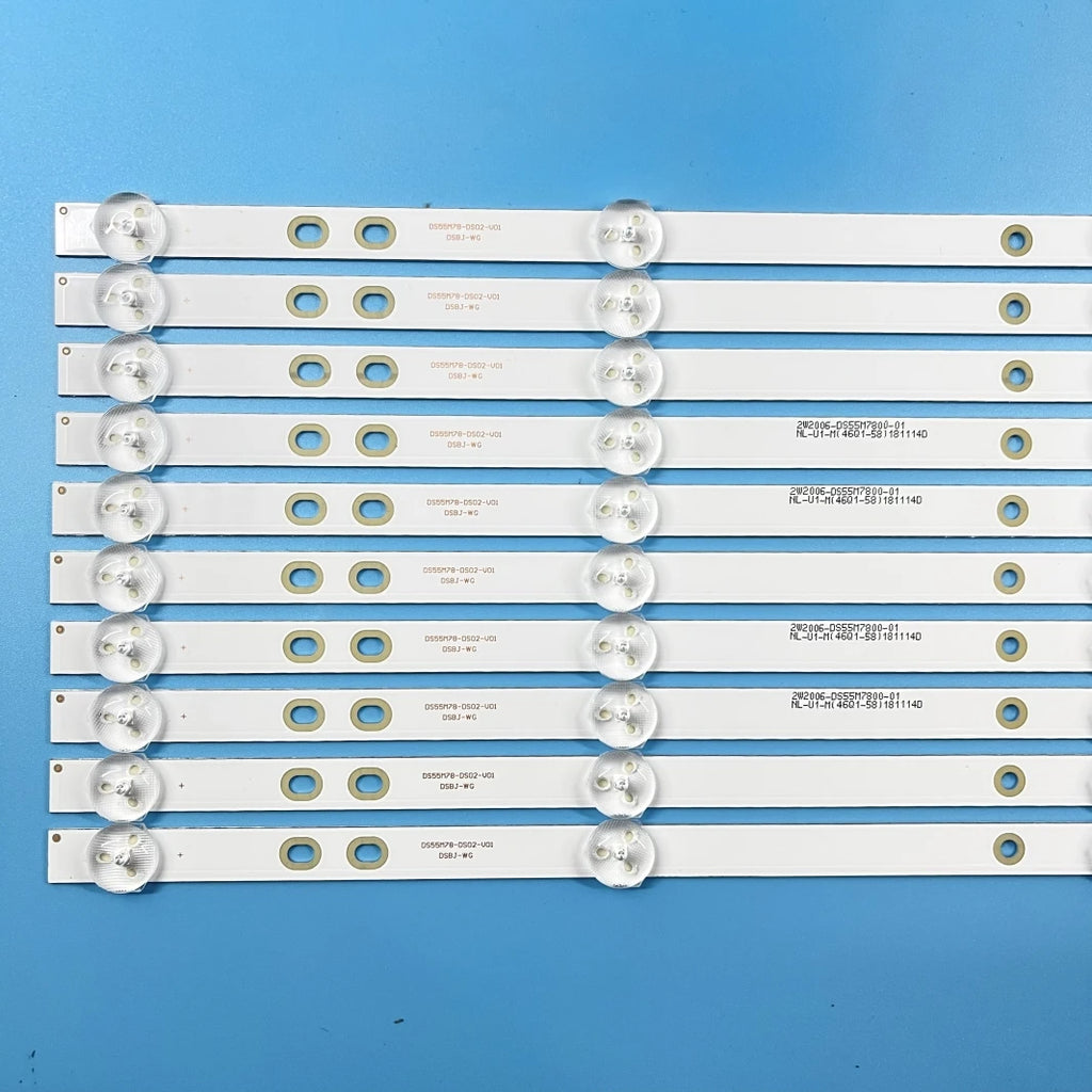 LED Backlight Strip for5 lamp For AKAI 48 55 TV AKTV480 T DS55M78-DS02-V01 DSBJ-WG 2W2006-DS55M7800-01 BAIRD