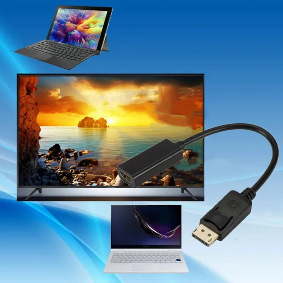 1080P DisplayPort to HDMI-compatible Cable Adapter DP Male T