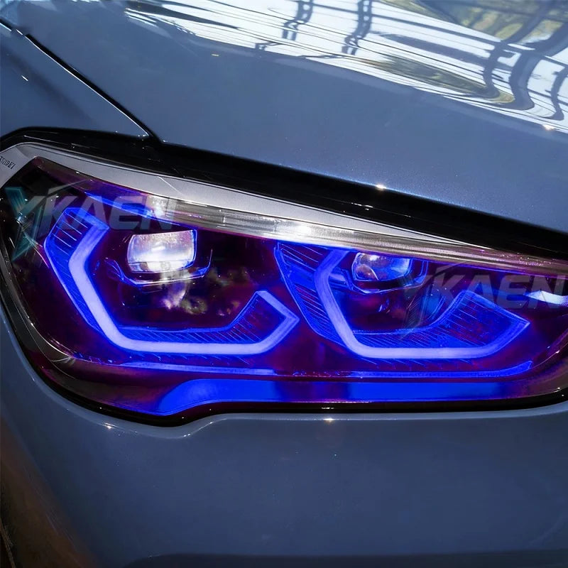 Angel Eyes LED DRL Boards For BMW X1 F48 F49 LCI 2019-2022 Blue Red Daytime Running Light Turn Signal for BMW