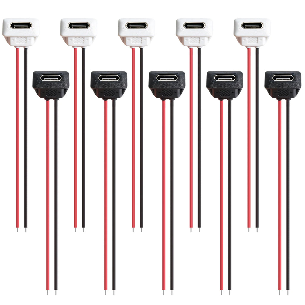 5/10pcs Type-C Female Chassis Connector USB C Female Chassis