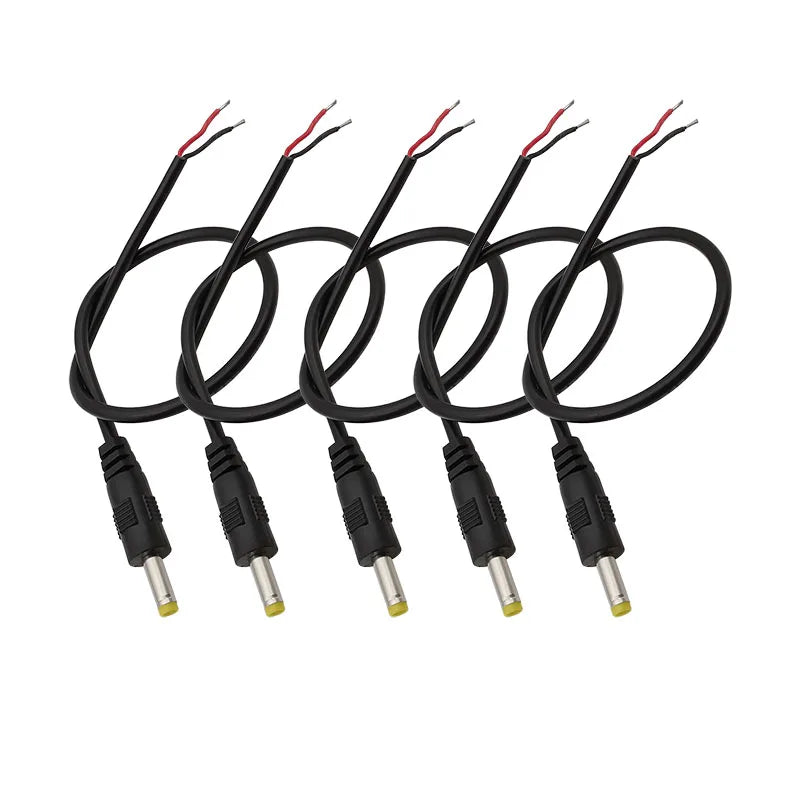 4.0x1.7mm DC Male Female Jack Wire Connector 4.0mm x 1.7mm DC Power Plug Socket Extension Cable for CCTV Camera LED Strip Light