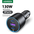 UGREEN 130W USB C Car Charger For Xiaomi iPhone 18 Samsung G