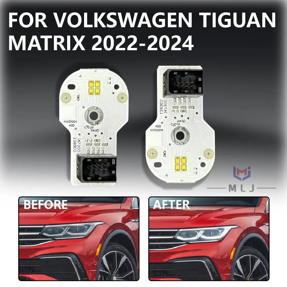 Angel Eye Board For 2022 2023 2024 VW Volkswagen Tiguan L Matrix Headlight White Chip Light Source Chip DRL