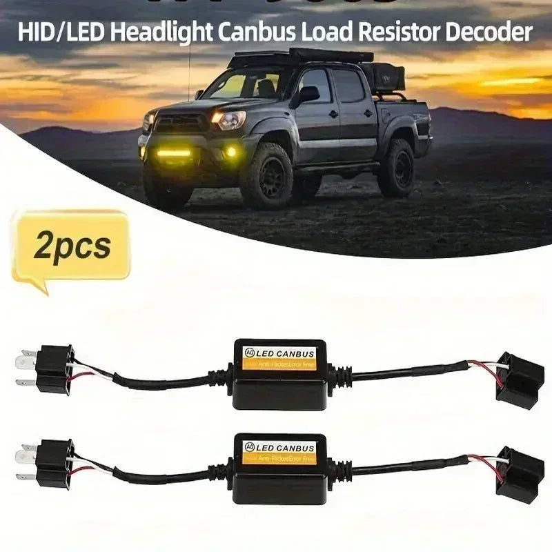 1/4PCS LED Car Headlight Bulbs Decoder No Error H4 H7 H11 90