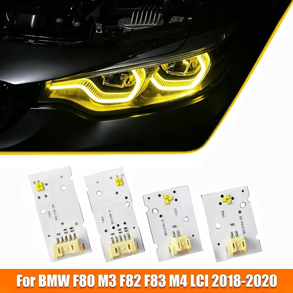 Angel Eyes For BMW M3 F80 M4 F82 F32 F33 F36 LCI 2018-2020 Adaptive Headlight DRL LED Boards for BMW F36 F32